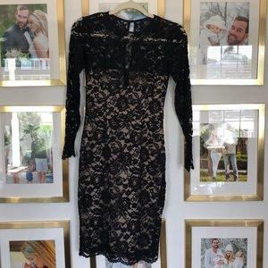 Maggy London black lace dress